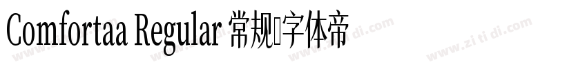 Comfortaa Regular 常规字体转换